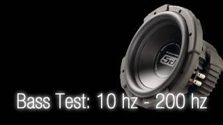 Bass Test10 hz  200 hz Sound Only Subwoofer [upl. by Vinia]