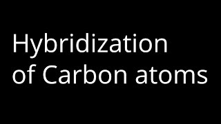 How to Identify the hybridization of Carbon Atoms [upl. by Itirahc815]