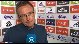 Ralf Rangnick Post Match Interview  Arsenal vs Manchester United 31 2022 [upl. by Einnob130]