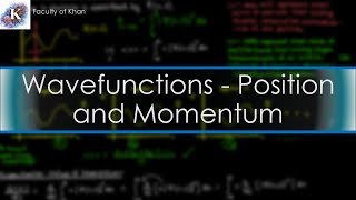 Position and Momentum from Wavefunctions  Quantum Mechanics [upl. by Adlih78]