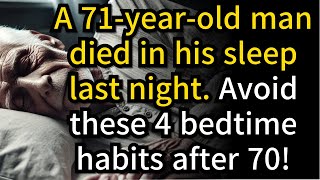 71 Year Old Man Died in His Sleep 4 Bedtime Habits You Must Avoid After 70 [upl. by Atiuqal]