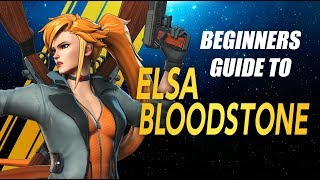 Elsa Bloodstone Beginners Guide  Marvel Ultimate Alliance 3 MUA3 [upl. by Esinrahc]