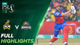 Full Highlights  Peshawar Zalmi vs Karachi Kings  Match 19  HBL PSL 7  ML2T [upl. by Farmelo]