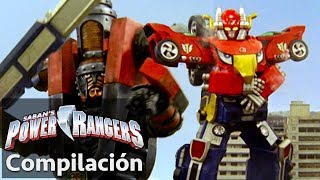 Power Rangers en Español  Peleas de Zord Power Rangers RPM [upl. by Dayna]