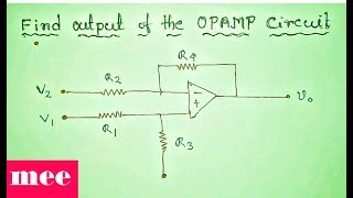 Find output of the OPAMP circuit [upl. by Zerla527]