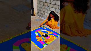 Rangoli 😍sankranthi mugguluyoutube viral shorts [upl. by Nevuer924]