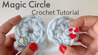 Magic Circle Crochet Tutorial  Easy how to for beginners [upl. by Enilesoj921]