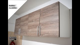 COMO HACER MUEBLE ALACENA PARA COCINA  PROYECTO MUEBLE [upl. by Goody]