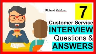 7 Customer Service INTERVIEW QUESTIONS and Answers [upl. by Ahsanat]