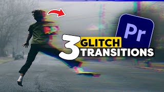 3 Easy Glitch TRANSITIONS in Adobe Premiere Pro Tutorial [upl. by Breena548]