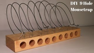 How To Build A 400 Year Old Style Mascall Spring Mousetrap 9 Holes  DIY Mouse Trap [upl. by Kellia194]