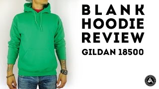 Blank Pull Over Hoodie Review Gildan Heavy Blend [upl. by Omoj645]