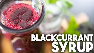 How to make a Blackcurrant Syrup  Kravings [upl. by Ahsier]