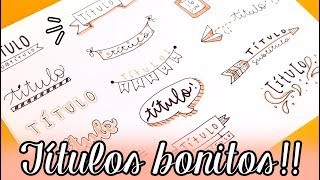 40 TÍTULOS BONITOS ✄ Barbs Arenas Art [upl. by Tugman]