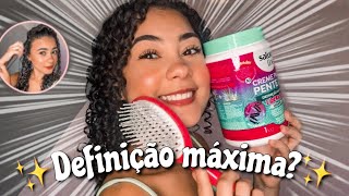 TESTEI O CREME DEFINIÇÃO MÁXIMA 🥵  Salon Line [upl. by Lolanthe676]