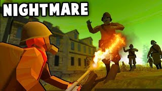 Absolute NIGHTMARE Zombie Invasion vs Evacuated Village Fort Ravenfield Best Mods [upl. by Nikaniki]