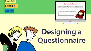 Designing a Questionnaire or Survey  statistics help [upl. by Ahseid]