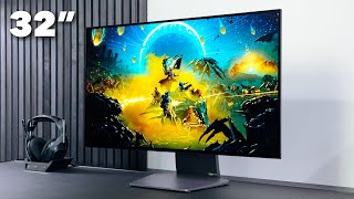 LGs NEW 32” 4K OLED Gaming Monitor 32GS95UE Unboxing  Review [upl. by Breh]