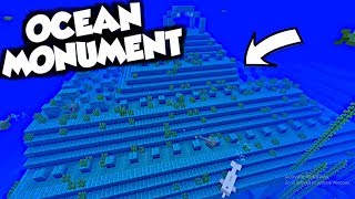 Minecraft Tutorial How to Find AND Clear an OCEAN MONUMENT [upl. by Vano125]