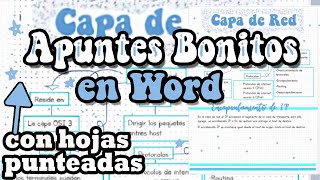 Apuntes bonitos en word  parte 2 [upl. by Edi532]