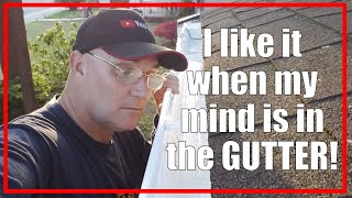 INSTALLING Amerimax Vinyl Gutters  Homeowner EASY  201940 [upl. by Eartnoed]