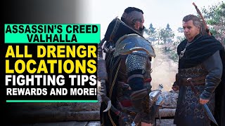 Assassins Creed Valhalla  ALL DRENGR LOCATIONS  Fighting Tips and More [upl. by Erminie]