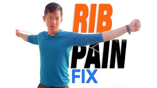 Rib cage pain  2 exercises to relieve rib pain [upl. by Adnomar]