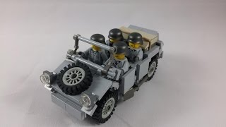 LEGO WW2 Kübelwagen Instructions  HD [upl. by Sanfourd]