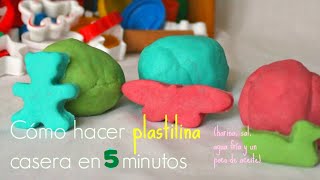 PLASTILINA CASERA en 5 minutos SIN COCCIÓN Biodegradable  Trucos de Familia [upl. by Akinirt]