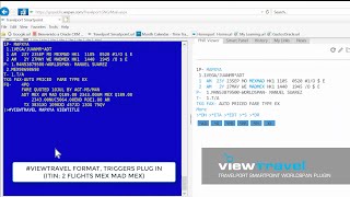 Viewtravel  Travelport Smartpoint Worldspan Plugin [upl. by Nahtanod]