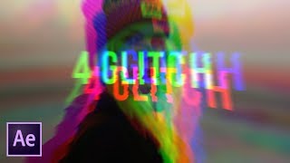 Create 4 Popular Glitch Effects Very Fast  After Effects Tutorial [upl. by Lash]