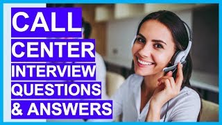 CALL CENTER Interview Questions amp Answers How to PASS a Call Centre Interview [upl. by Eisinger]