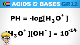 Acids and Bases Grade 12 PH calculations [upl. by Erdda]