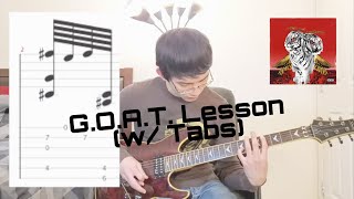 Polyphia  GOAT Guitar Tutorial w Tabs [upl. by Assilam]