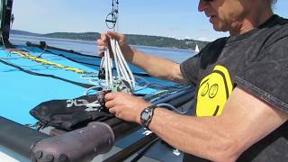 Hobie 012  Rigging the Mainsheet [upl. by Novahc904]