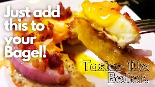 How To Enjoy Tasty Bagel  Bagel Breakfast Sandwich  Bagel Recipe [upl. by Hnad]