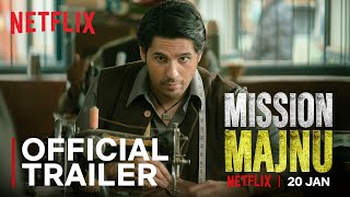 Mission Majnu  Sidharth Malhotra Rashmika Mandanna  Official Trailer  Netflix India [upl. by Kirrad]