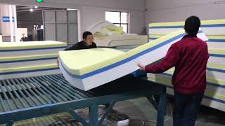 Memory Foam Mattress Production Process [upl. by Nahaj]