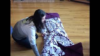 How to fold a comforter [upl. by Amann786]