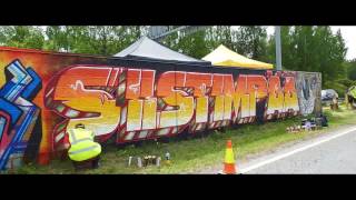 300 Meters of Graffiti  Kulosaari Sound Barrier 2017 in Helsinki Finland [upl. by Laden]