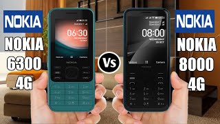 Nokia 6300 4G Vs Nokia 8000 4G [upl. by Attennhoj438]