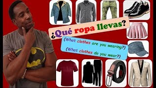 LA ROPA ¿QUÉ ROPA LLEVAS What clothes are you wearing  do you wear RAP  Spanish song [upl. by Atsirak649]