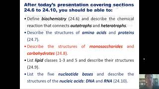 Chapter 24 – Organic amp Biological Molecules Part 5 of 9 [upl. by Aidua]