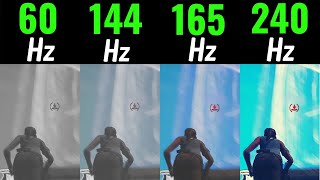 Fortnite 60Hz vs 75Hz vs 144Hz vs 165Hz vs 240Hz [upl. by Analeh]