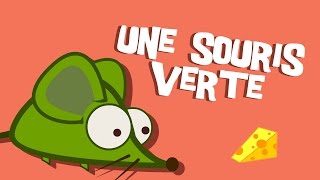 Un Souris Verte  Comptine pour enfant [upl. by Karie]