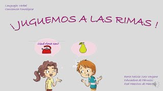 RIMAS PARA NIÑOS Y NIÑAS CONCIENCIA FONOLÓGICA [upl. by Innavoij]