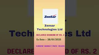 Zensar Technologies Ltd Dividend [upl. by Aicargatla]