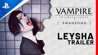 Vampire The Masquerade  Swansong Leysha Trailer  PS5 PS4 [upl. by Esinehs]