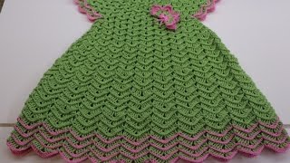 Vestido Crochet Niña 3 a 4 años cc [upl. by Bettye]