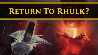 Destiny 2 Lore  Returning to Rhulks Pyramid Sundered Doctrine Heresy Dungeon Speculation [upl. by Alleen]